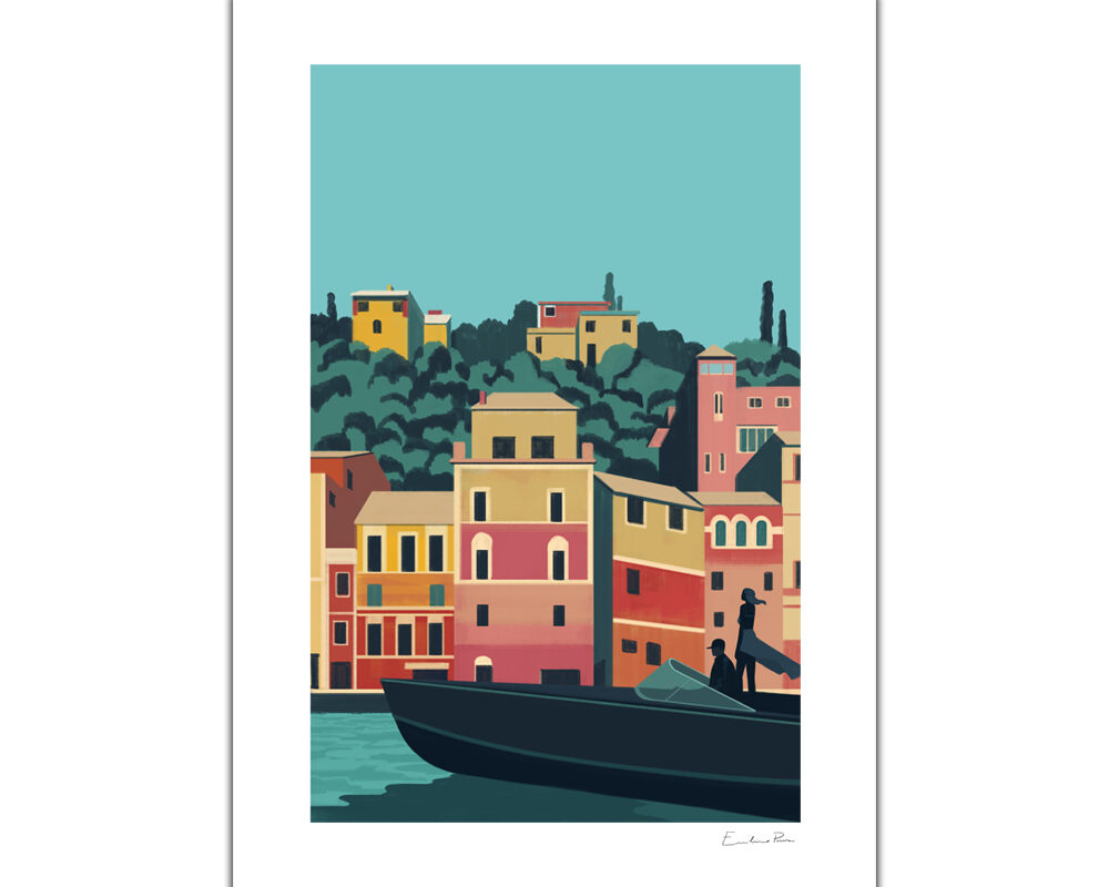 Portofino – illustrazione di Emiliano Ponzi