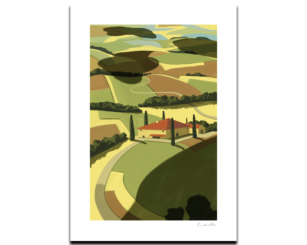 Toscana – illustrazione di Emiliano Ponzi